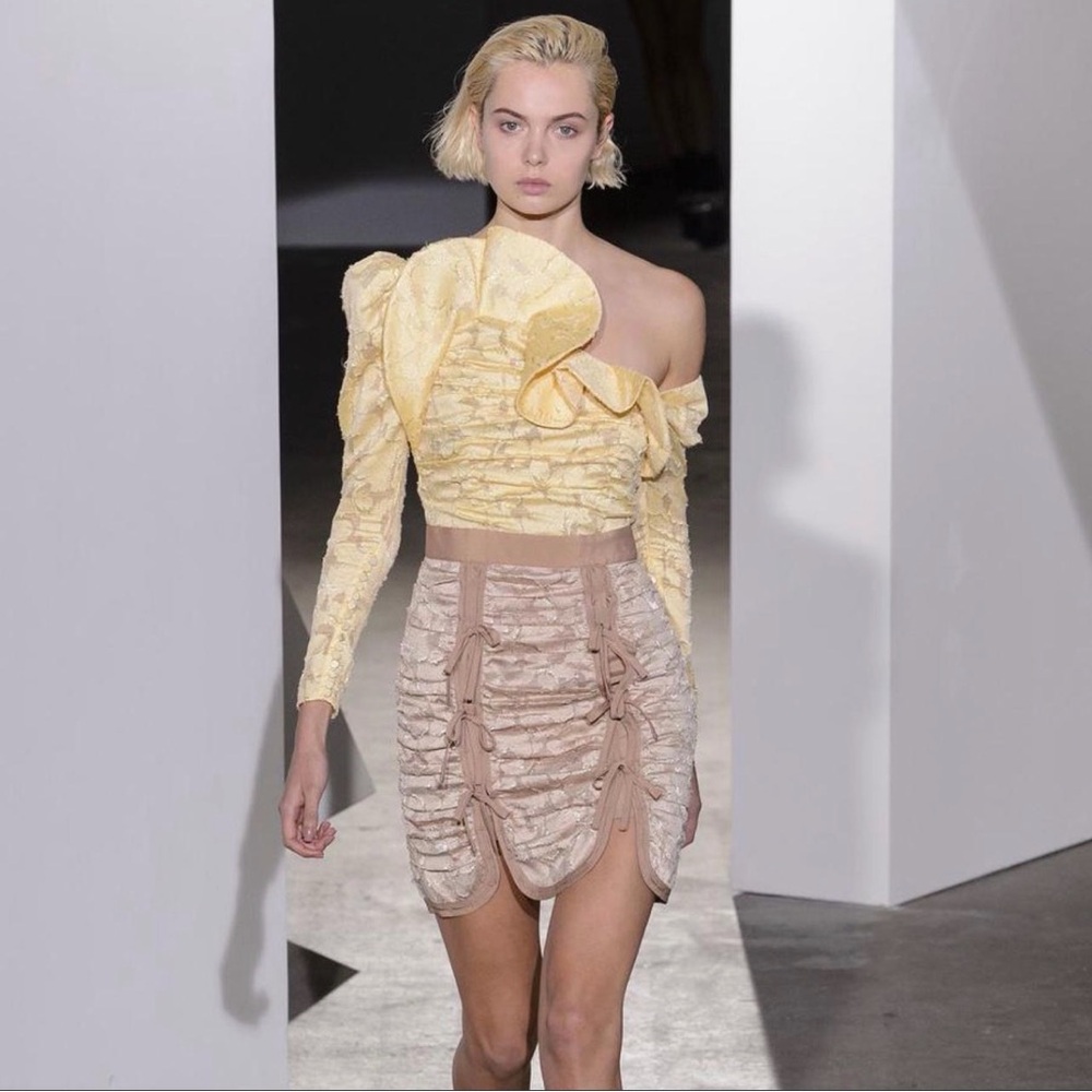 Self-Portrait Floral Fil Coupe Runway Dress